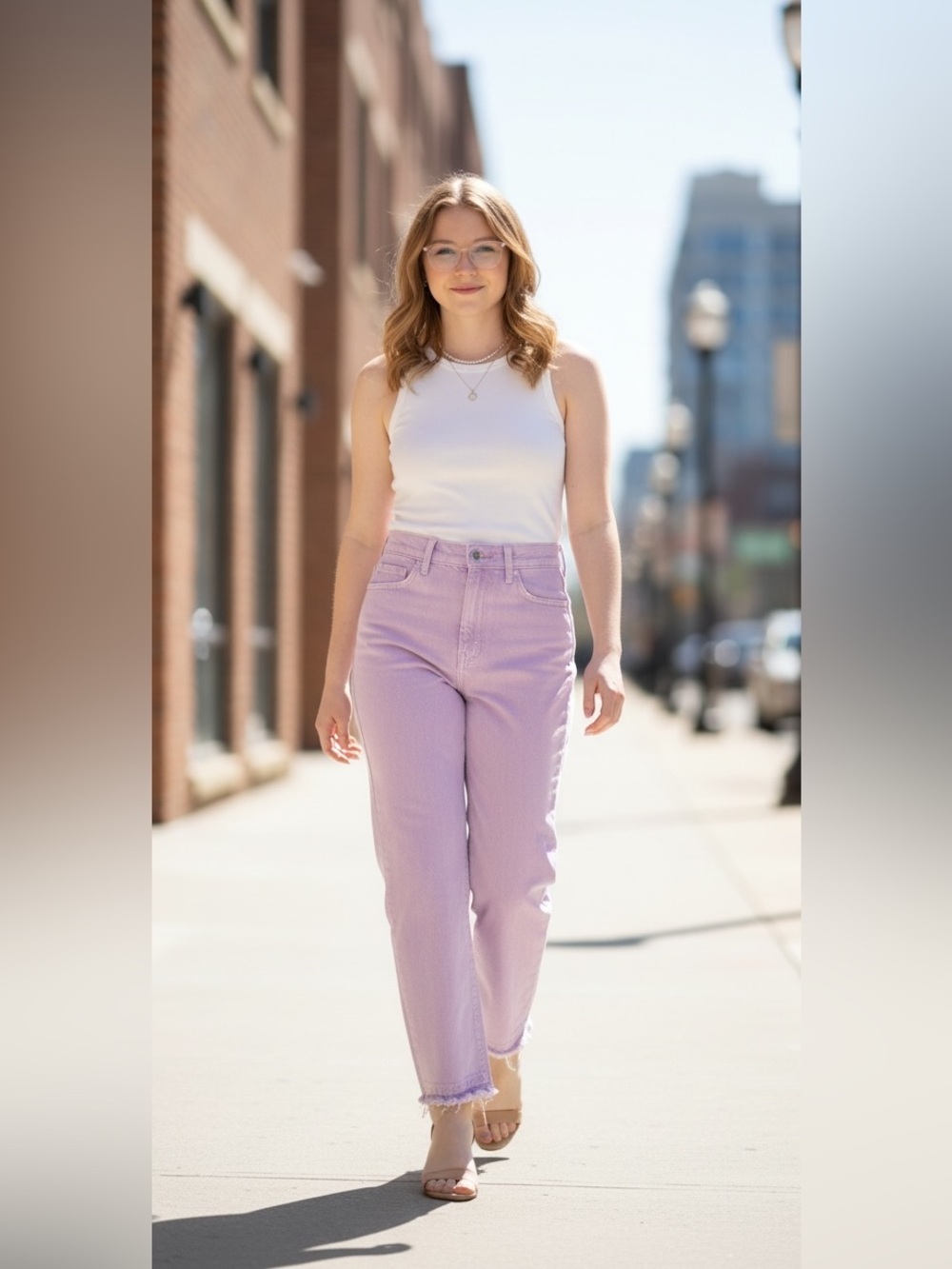 Liu Jo Lavender High-Rise Women's Jeans